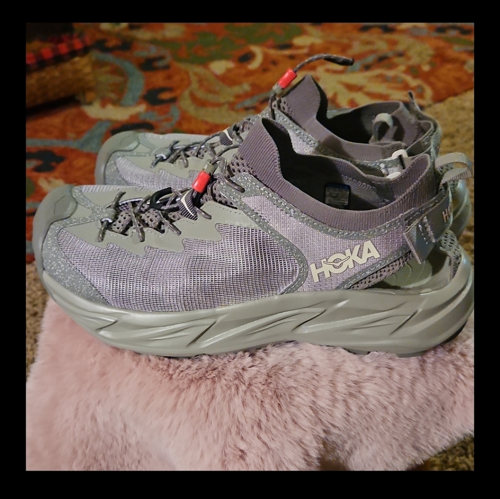 Hoka Hopars 2 Wild Mushroom Trail Sneakers Sz 9D NWOT